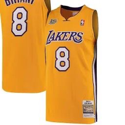 Kobe Bryant Los Angeles Lakers 2001-02 Hardwood Classics Gold Men’s Size Medium