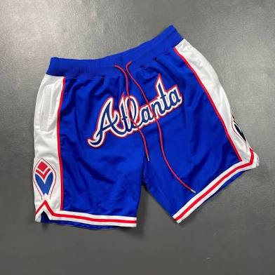 MEN’S MITCHELL & NESS JUST DON BRAVES SHORTS Size Medium