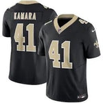 Men's New Orleans Saints Alvin Kamara Nike Black Game Jersey XL