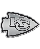 Kansas City Chiefs Chrome Auto Emblem