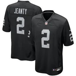 Men's Las Vegas Raiders Ashton Jeanty Nike Black Jersey Size Large