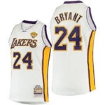 Men Kobe Bryant Los Angeles Lakers Hardwood Classics 2009-10 White Jersey Size Large