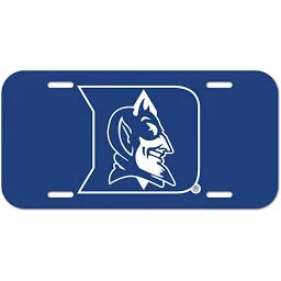 Duke Blue Devils Plastic License Plate