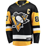 Sidney Crosby Pittsburgh Penguins Captain Patch Home Breakaway Jersey Men’s Size Medium