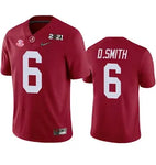Alabama Crimson Tide DeVonta Smith 2021 National Champions Crimson Jersey Size Large