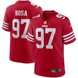 Men's San Francisco 49ers Nick Bosa Nike Scarlet Team Legend Player Performance Top Size Large