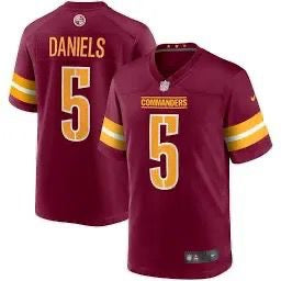 Men's Washington Commanders Jayden Daniels Nike Burgundy Player Game Jersey Size Medium