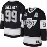 Wayne Gretzky Los Angeles Kings 1992/93 Captain Patch Blue Line Player Jersey – Black Men’s Size Small