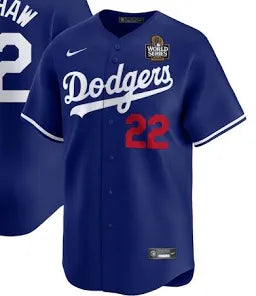 Los Angeles Dodgers Clayton Kershaw Royal 2024 World Nike Jersey Men’s Size XLarge