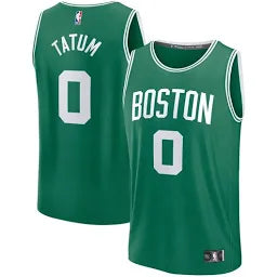 Men's Boston Celtics Jayson Tatum Fanatics Kelly Green Fast Break Replica Player Jersey Size Medium