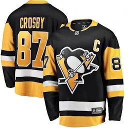 Sidney Crosby Pittsburgh Penguins Captain Patch Home Breakaway Jersey Men’s Size XL