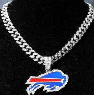 Buffalo Bills Pendant with Link Chian-24inches