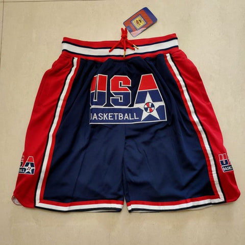 Team USA The Dream Team Basketball Just Don Shorts Men’s Size Medium