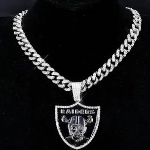 Las Vegas Raiders Pendant with Link Chain 24inches