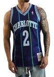 Larry Johnson Charlotte Hornets 1994/95 Hardwood Classics Swingman Player Jersey
Purple Men’s Size XXXL