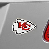 Kansas City Chiefs Color Chrome Auto Emblem