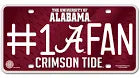 Alabama Crimson Tide License Plate