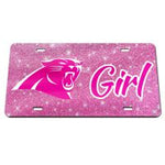 Carolina Panthers Pink License Plate